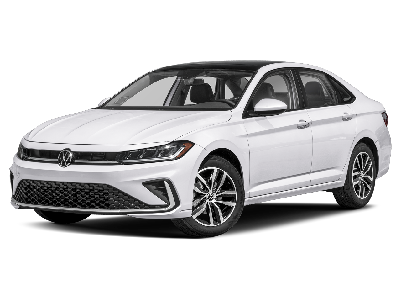2026 Volkswagen Jetta 1.5T SE in Opal White Pearl — front three-quarter view
