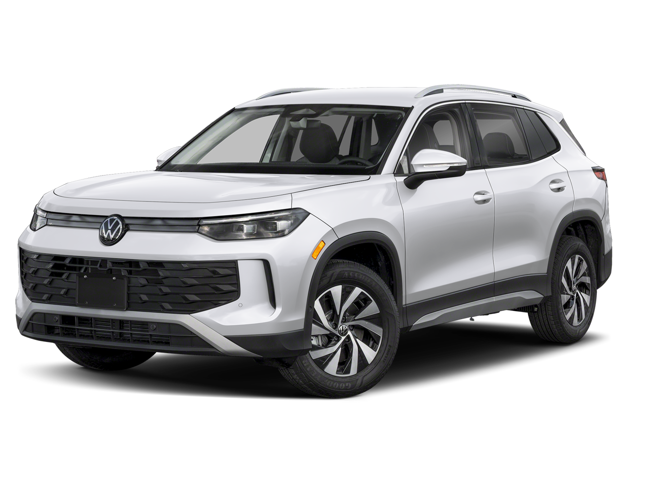 2026 Volkswagen Tiguan 2.0T S in Pure White — front three-quarter view