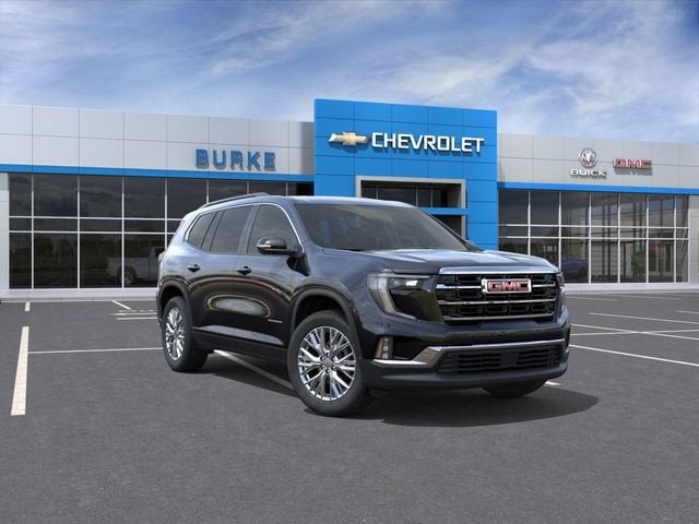 2026 GMC Acadia Elevation in Ebony Twilight Metallic — front three-quarter view