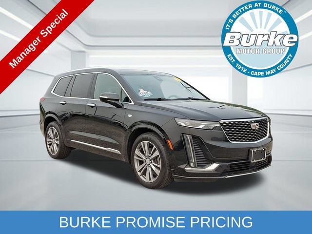2020 Cadillac XT6 FWD Premium Luxury in Stellar Black Metallic — front three-quarter view