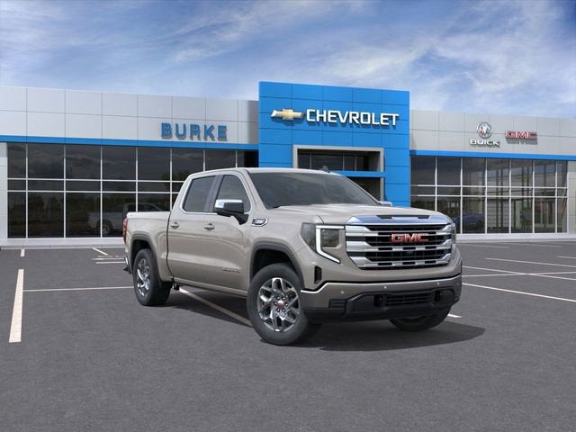 2026 GMC Sierra 1500 SLE in Coastal Dune — front three-quarter view