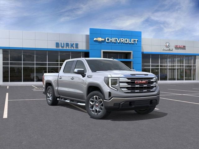 2026 GMC Sierra 1500 SLE in Sterling Metallic — front three-quarter view
