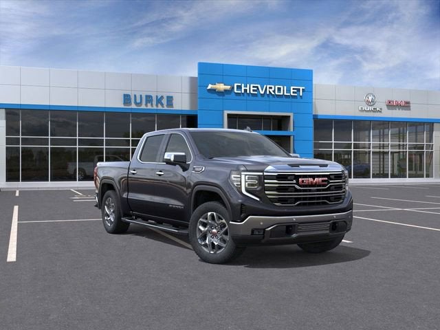 2026 GMC Sierra 1500 SLT in Titanium Rush Metallic — front three-quarter view