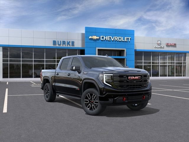 2026 GMC Sierra 1500 AT4 in Onyx Black — front three-quarter view