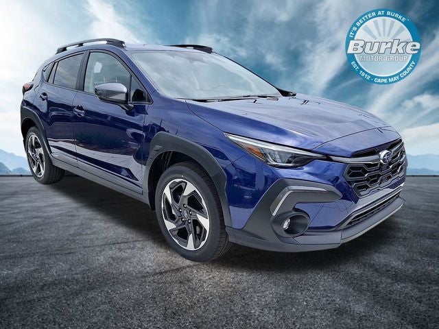2026 Subaru CROSSTREK Limited in Sapphire Blue Pearl — front three-quarter view