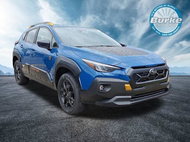 2026 Subaru CROSSTREK Wilderness in Geyser Blue — front three-quarter view