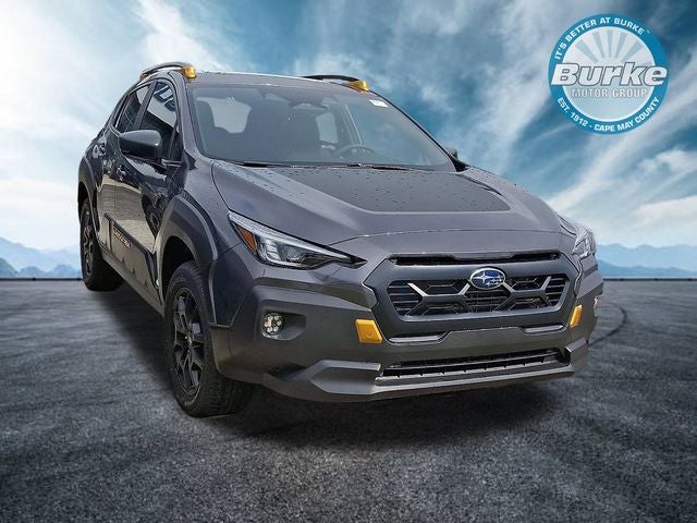 2026 Subaru CROSSTREK Wilderness in Magnetite Gray Pearl — front three-quarter view