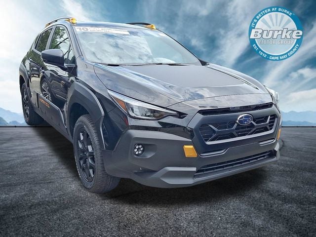 2026 Subaru CROSSTREK Wilderness in Crystal Black Silica — front three-quarter view