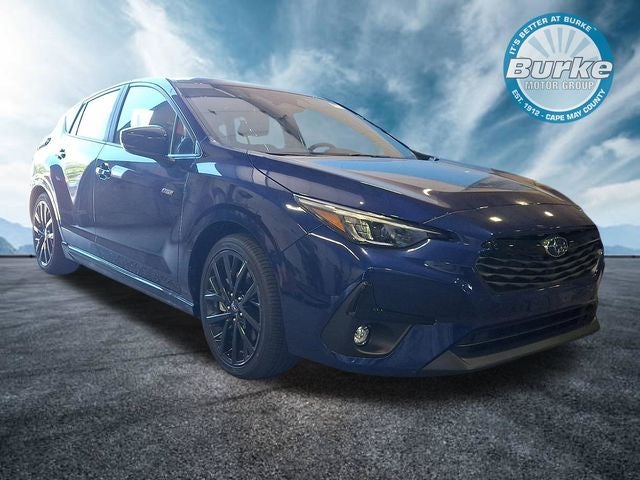 2026 Subaru IMPREZA RS in Sapphire Blue Pearl — front three-quarter view