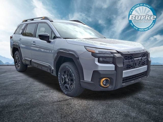 2026 Subaru OUTBACK Wilderness in Ice Silver Metallic — front three-quarter view