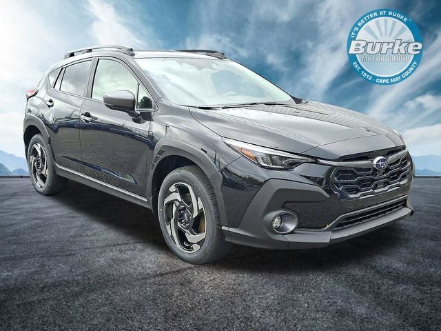 2026 Subaru CROSSTREK Limited Hybrid in Crystal Black Silica — front three-quarter view
