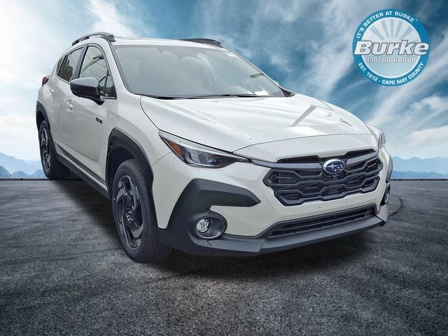 2026 Subaru CROSSTREK Limited Hybrid in Crystal White Pearl — front three-quarter view