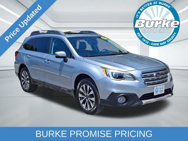 2017 Subaru Outback 2.5i Limited in Ice Silver Metallic — front three-quarter view