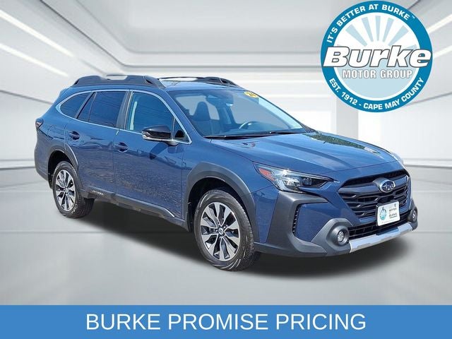 2024 Subaru Outback Limited in Cosmic Blue Pearl — front three-quarter view